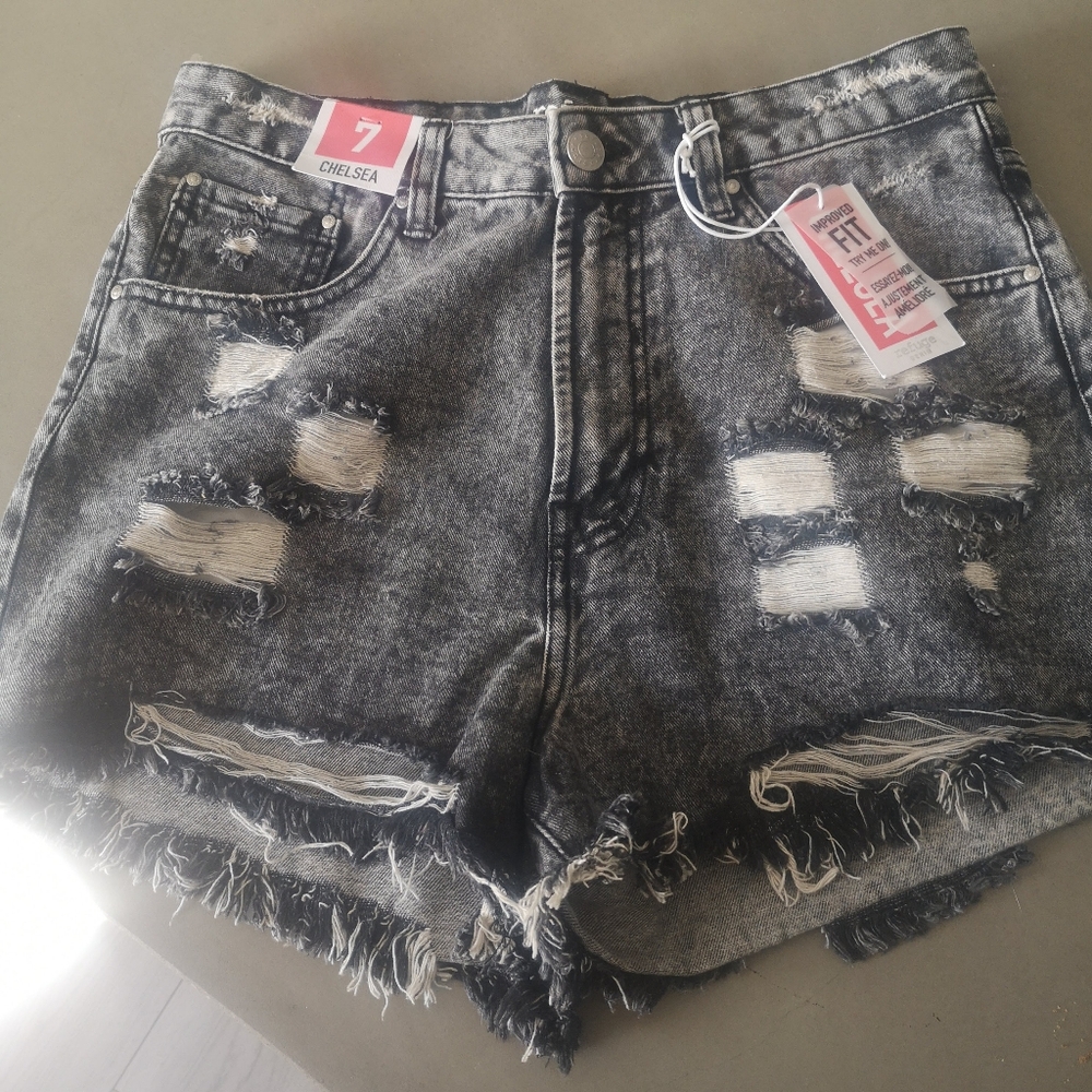 High waisted jeans short size 7